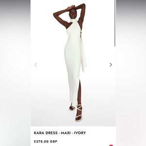 Khanums Kara dress maxi ivory